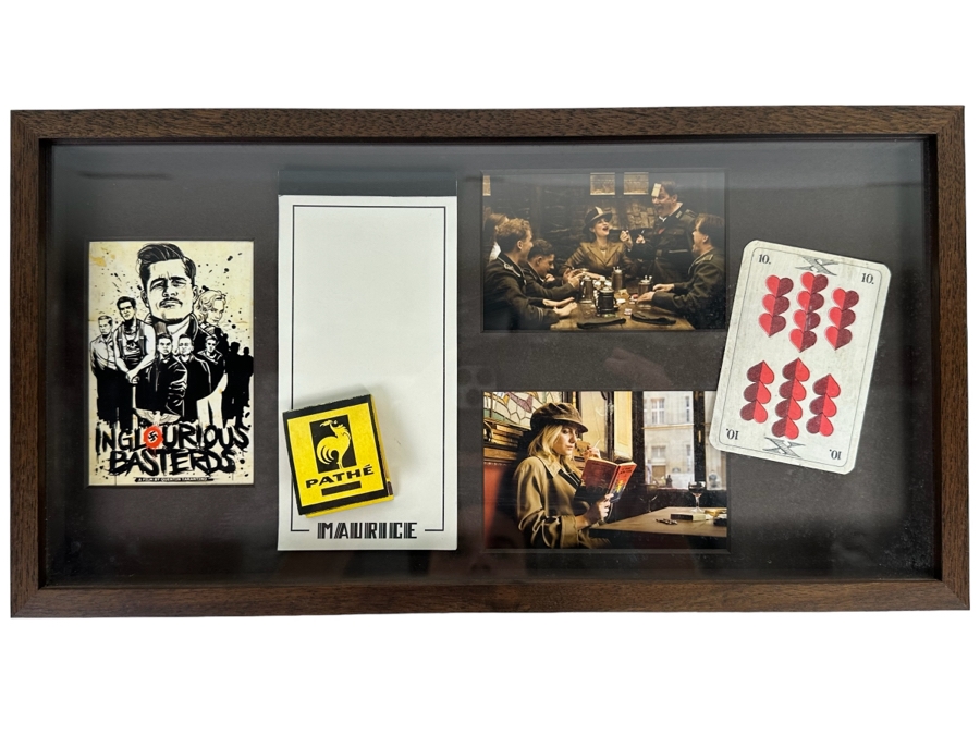 Framed Movie Props From Quentin Tarantino's Inglourious Basterds Movie 16W X 8.5H X 1.5D