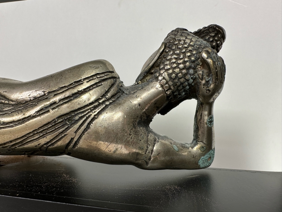 Metal Reclining Buddha Sculpture Wall Decor 15.5W X 8H X 2.25D [Photo 9]