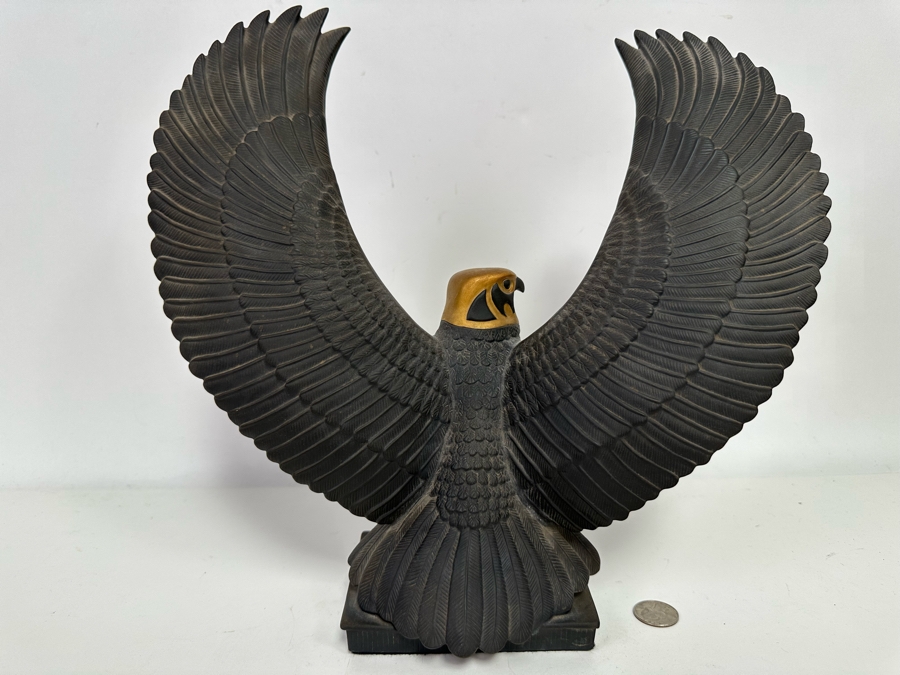 Vintage 1988 Franklin Mint Porcelain 'Falcon Of The Nile' 14W X 13H [Photo 5]