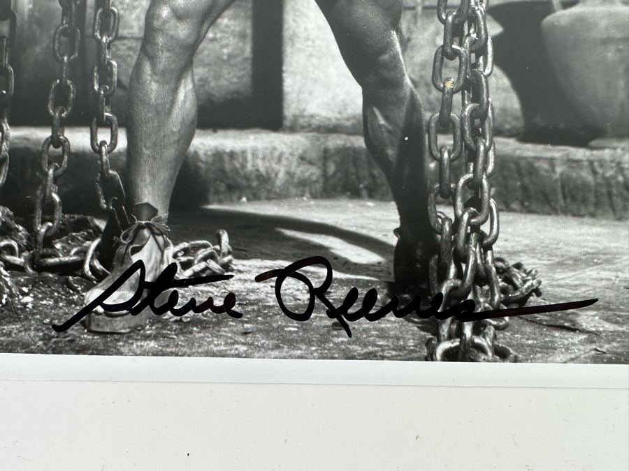 Five Autographed 8 X 10 B&W Photographs Of Movie Star / Bodybuilder Steve Reeves [Photo 6]