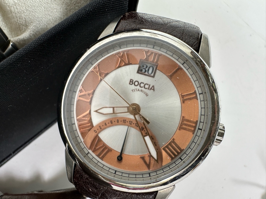 Three Boccia Titanium Wrist Watches [Photo 6]