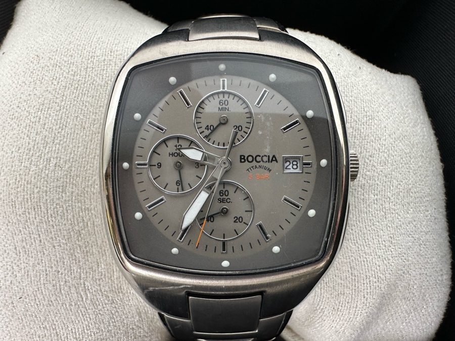 Three Boccia Titanium Wrist Watches [Photo 4]