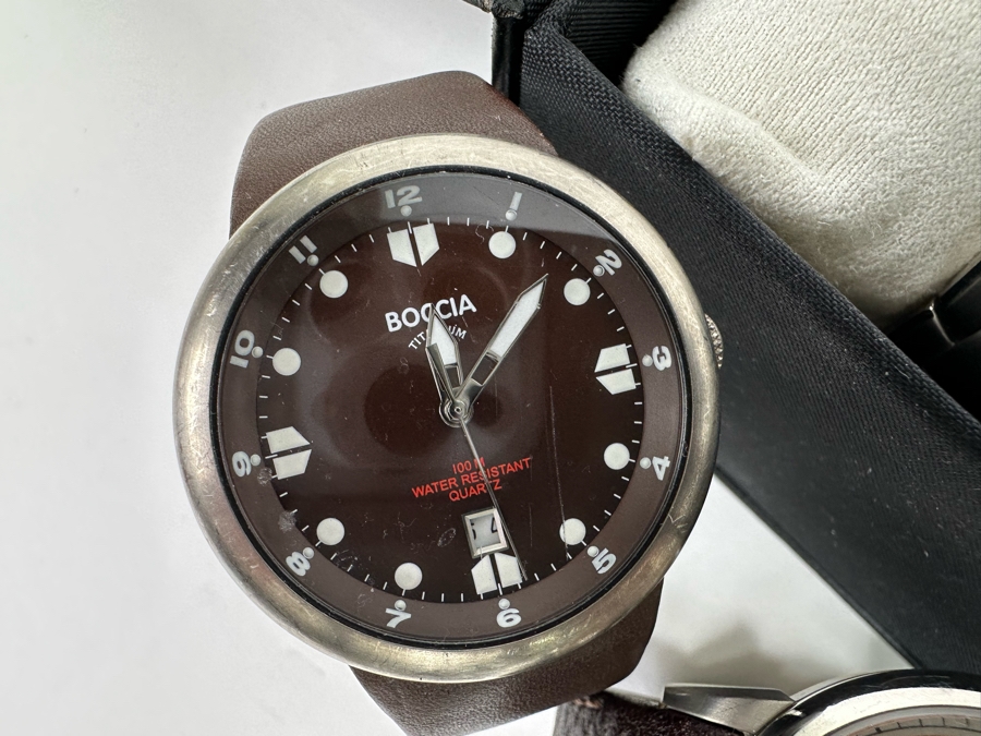 Three Boccia Titanium Wrist Watches [Photo 7]