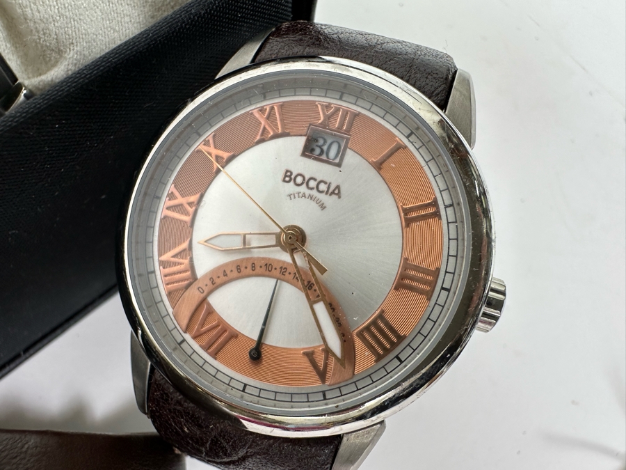 Three Boccia Titanium Wrist Watches [Photo 5]