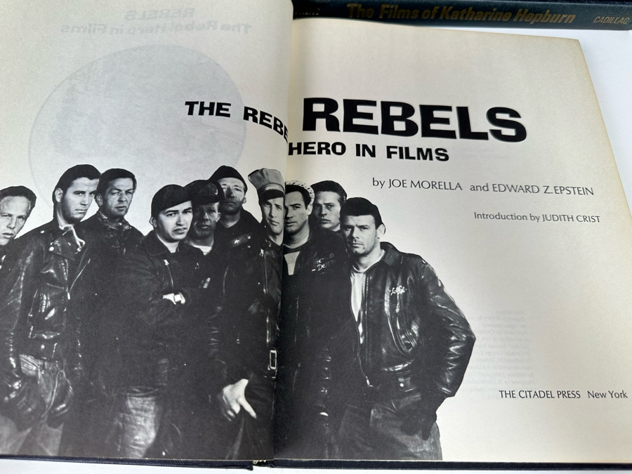 1971 Hardcover Books Documenting The Films Of Various Actors Including Marilyn Monroe, Charlie Chaplin, Clark Gable, Paul Newman - Cadillac The Citadel Press - 31 Books Total (Some First Edition) [Photo 8]