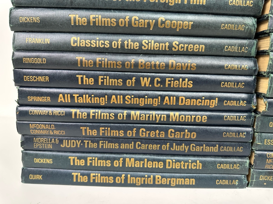 1971 Hardcover Books Documenting The Films Of Various Actors Including Marilyn Monroe, Charlie Chaplin, Clark Gable, Paul Newman - Cadillac The Citadel Press - 31 Books Total (Some First Edition) [Photo 11]