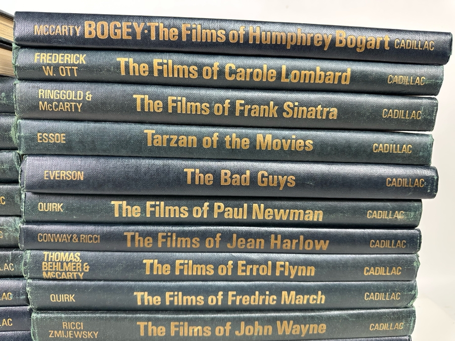 1971 Hardcover Books Documenting The Films Of Various Actors Including Marilyn Monroe, Charlie Chaplin, Clark Gable, Paul Newman - Cadillac The Citadel Press - 31 Books Total (Some First Edition) [Photo 13]