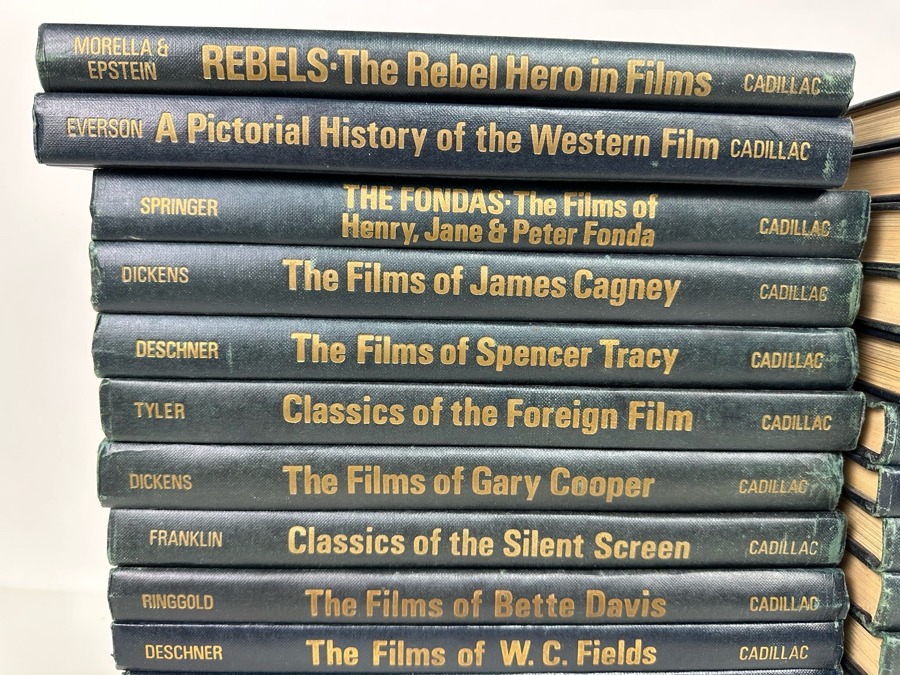 1971 Hardcover Books Documenting The Films Of Various Actors Including Marilyn Monroe, Charlie Chaplin, Clark Gable, Paul Newman - Cadillac The Citadel Press - 31 Books Total (Some First Edition) [Photo 10]