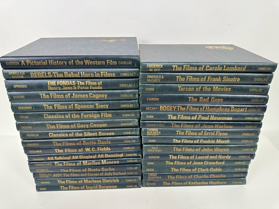 1971 Hardcover Books Documenting The Films Of Various Actors Including ...