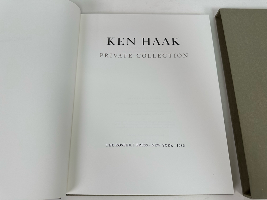 Limited Edition Hardcover Book With Slipcase Ken Haak Private Collection Photography Book 1986 [Photo 4]