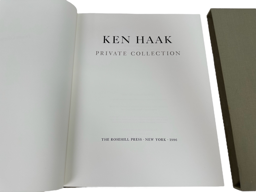 Limited Edition Hardcover Book With Slipcase Ken Haak Private Collection Photography Book 1986 [Photo 2]