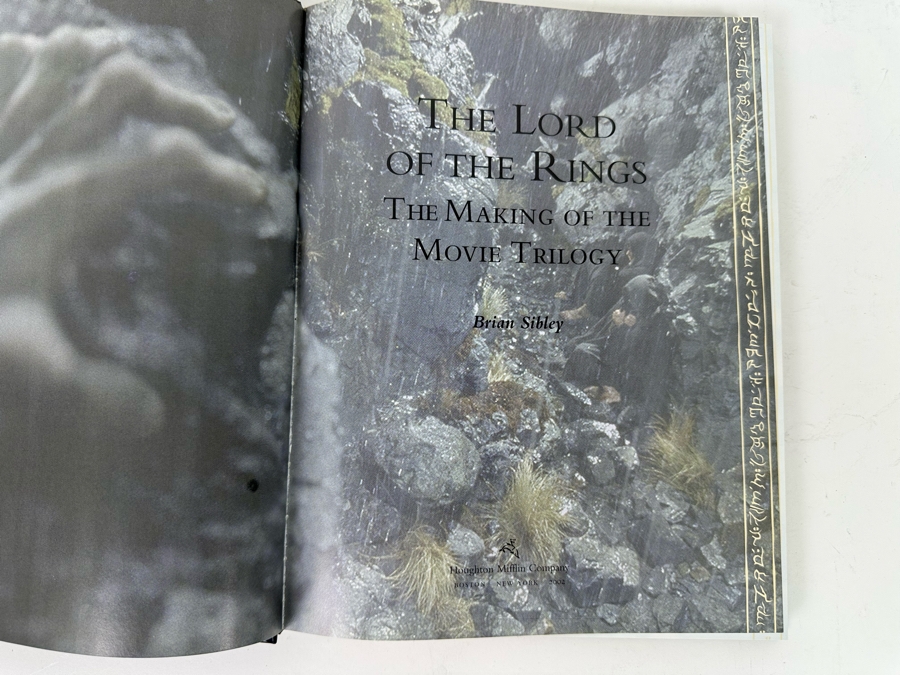 First Edition Hardcover Book The Lord Of The Rings: The Making Of The Movie Trilogy 2002 [Photo 4]