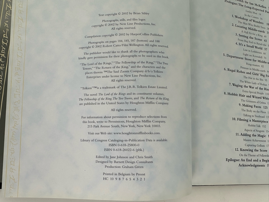 First Edition Hardcover Book The Lord Of The Rings: The Making Of The Movie Trilogy 2002 [Photo 6]