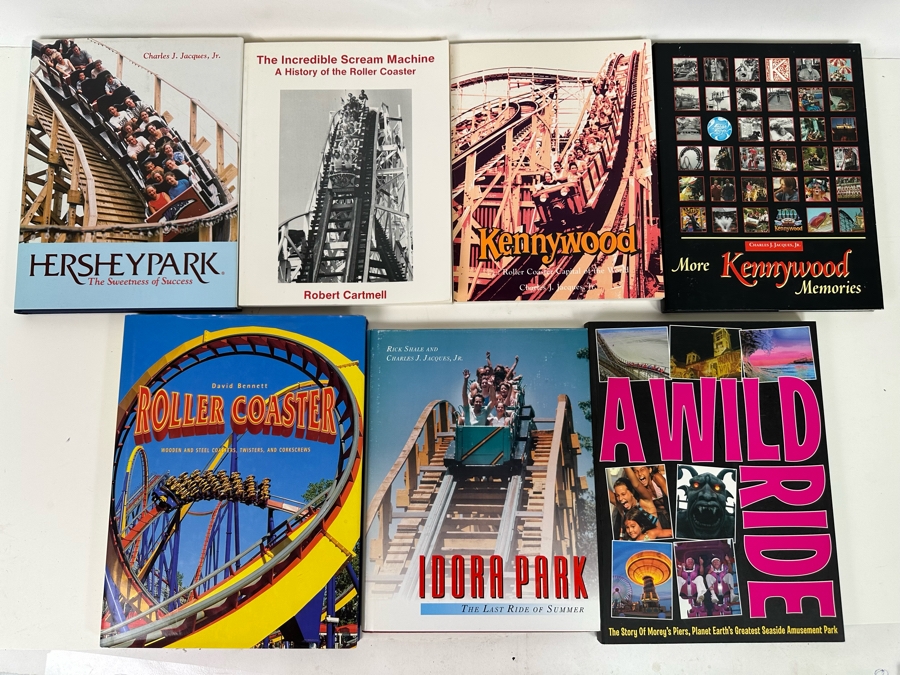 Roller Coaster Amusement Park Books (Some Signed First Edition Books) - See Photos [Photo 2]
