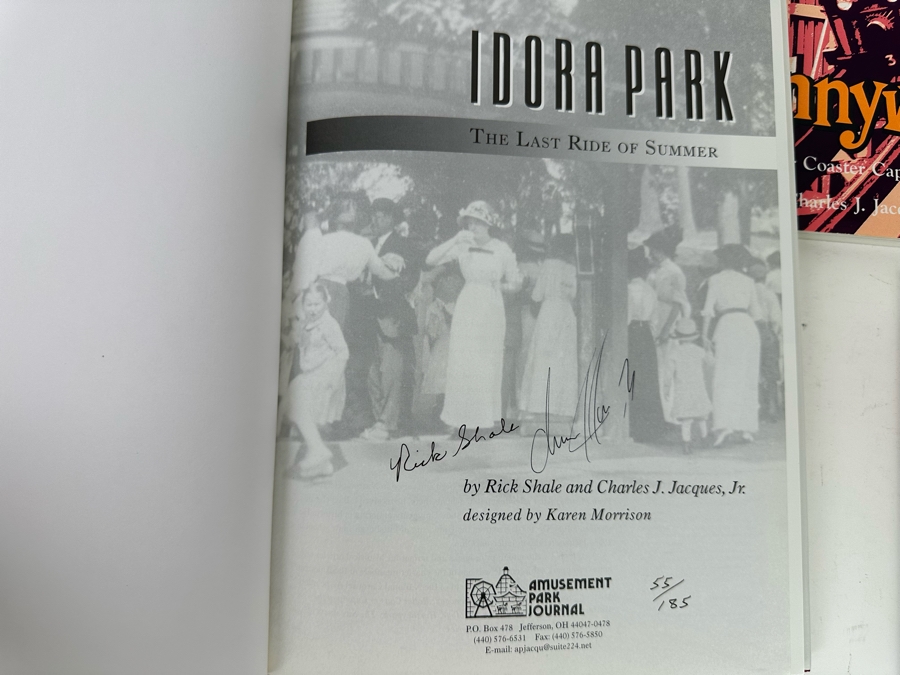 Roller Coaster Amusement Park Books (Some Signed First Edition Books) - See Photos [Photo 8]