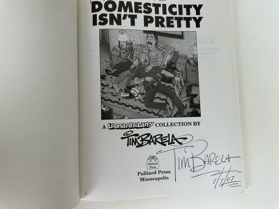 Pair Of Signed Tim Barela Leonard & Larry Comic Books [Photo 8]