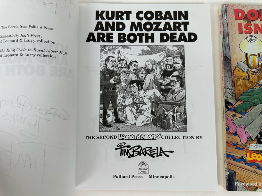 Pair Of Signed Tim Barela Leonard & Larry Comic Books [Photo 6]