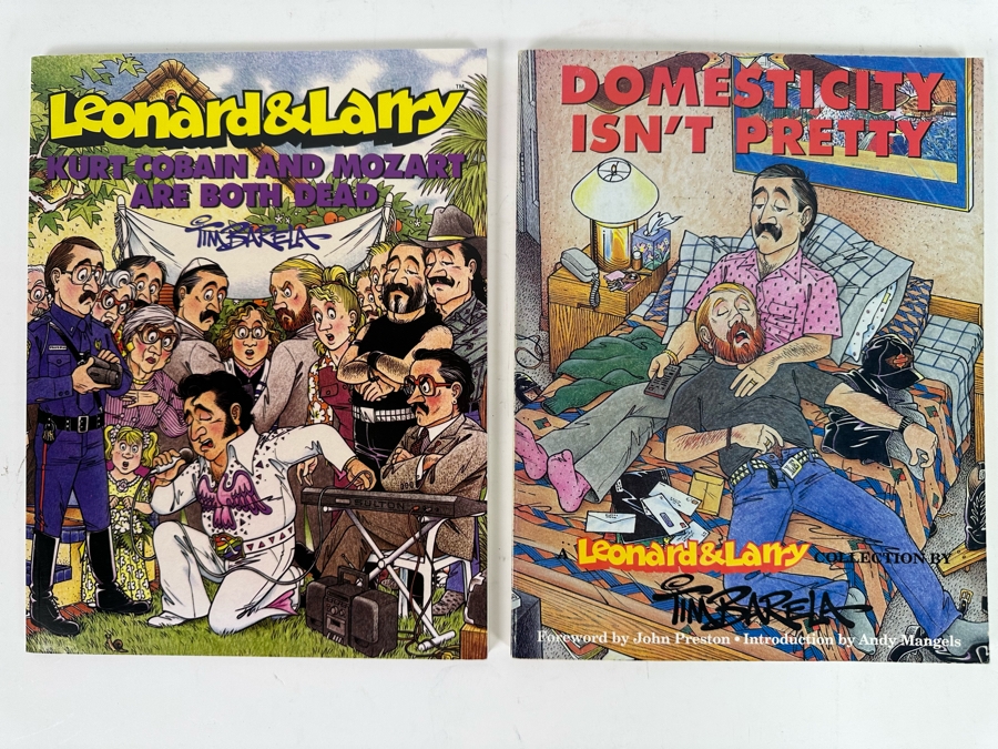 Pair Of Signed Tim Barela Leonard & Larry Comic Books [Photo 2]