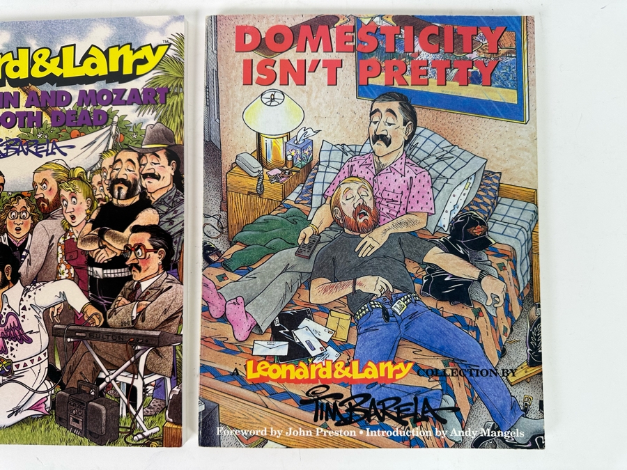Pair Of Signed Tim Barela Leonard & Larry Comic Books [Photo 4]