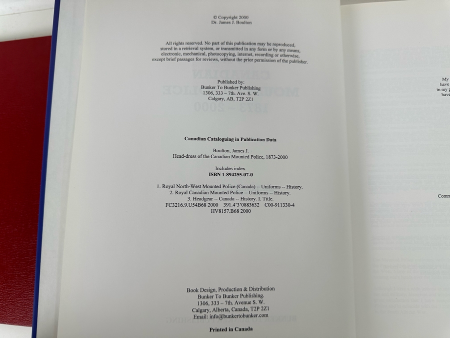 (3) Hardcover Books On The Canadian Mounted Police (Uniforms Of The Canadian Mounted Police Is Signed) [Photo 12]