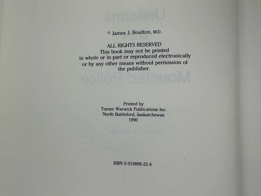 (3) Hardcover Books On The Canadian Mounted Police (Uniforms Of The Canadian Mounted Police Is Signed) [Photo 9]