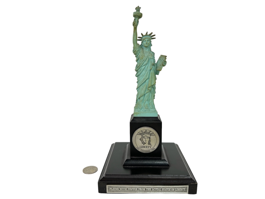 Danbury Mint Statue Of Liberty Statue Plated With Copper From The Actual Statue Of Libert 10H [Photo 1]