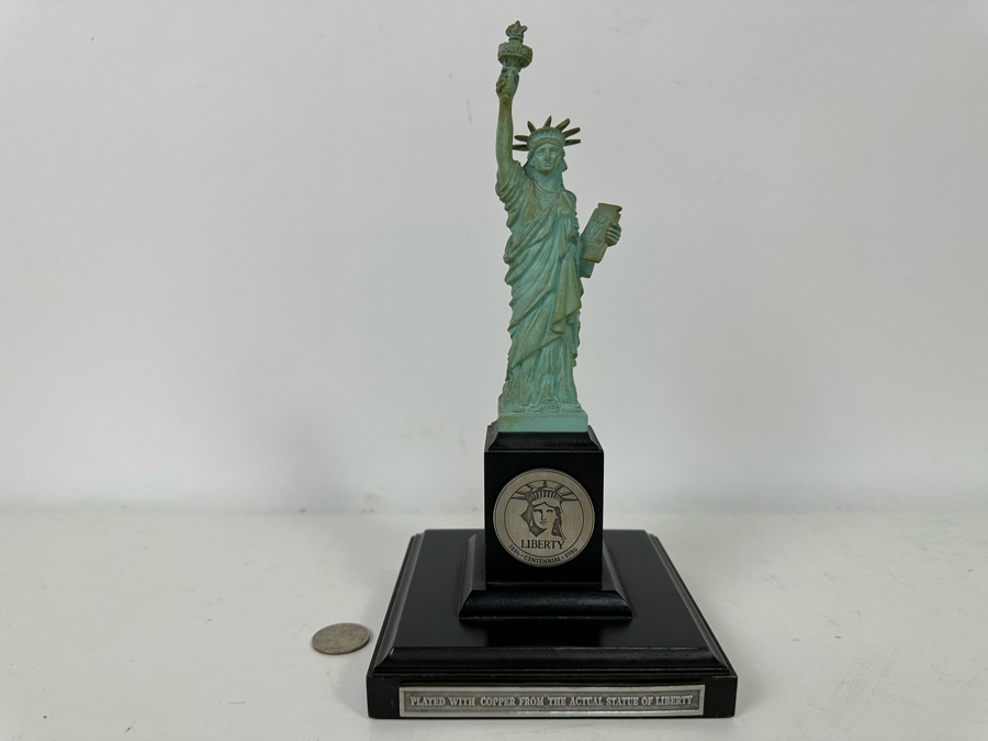 Danbury Mint Statue Of Liberty Statue Plated With Copper From The Actual Statue Of Libert 10H [Photo 3]