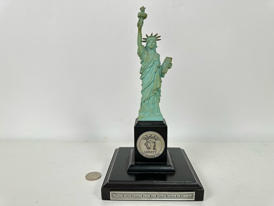 Danbury Mint Statue Of Liberty Statue Plated With Copper From The Actual Statue Of Libert 10H [Photo 2]