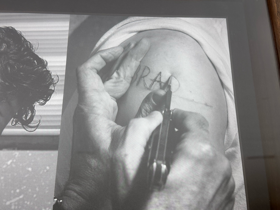 The Thing Quarterly Issue 14 James Franco Hand Signed With Lipstick Mirror 'Brad Forever' (Mirror Is Cracked) Shawdowbox Framed 23W X 27H X 3D [Photo 6]