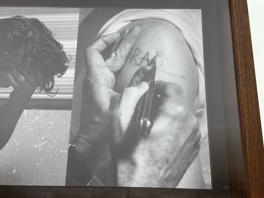 The Thing Quarterly Issue 14 James Franco Hand Signed With Lipstick Mirror 'Brad Forever' (Mirror Is Cracked) Shawdowbox Framed 23W X 27H X 3D [Photo 5]