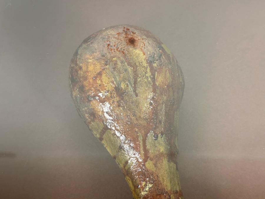 Screen Used Movie Prop Foam Club Used In Filming Spartacus: War Of The Damned With Cert Shadowbox Framed 19.5W X 24.5H X 3D [Photo 3]