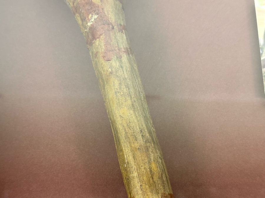 Screen Used Movie Prop Foam Club Used In Filming Spartacus: War Of The Damned With Cert Shadowbox Framed 19.5W X 24.5H X 3D [Photo 4]