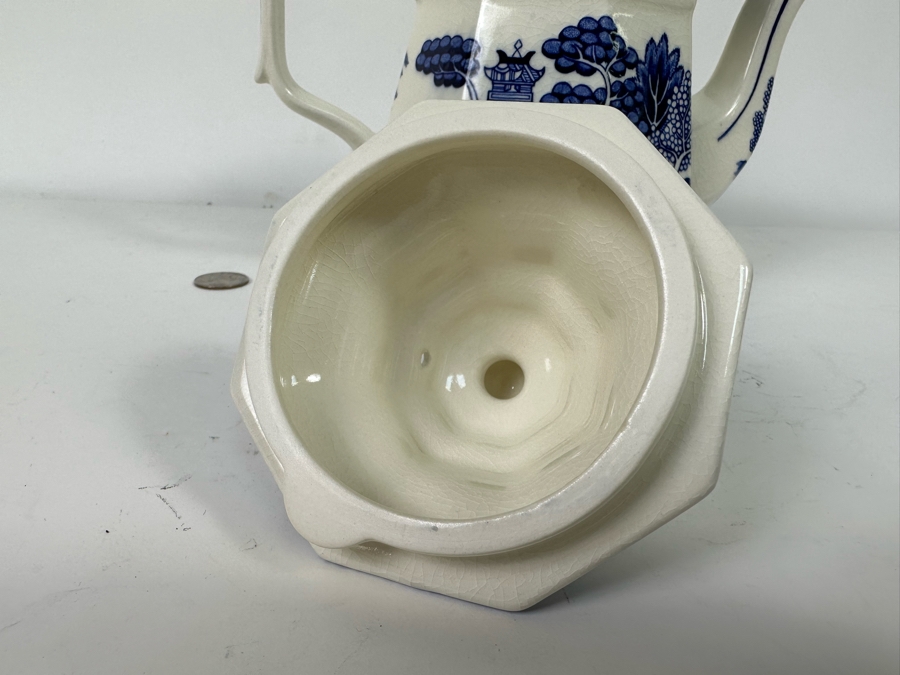 E&C Challinor Ironstone China Coffee Pot 8.5H [Photo 6]