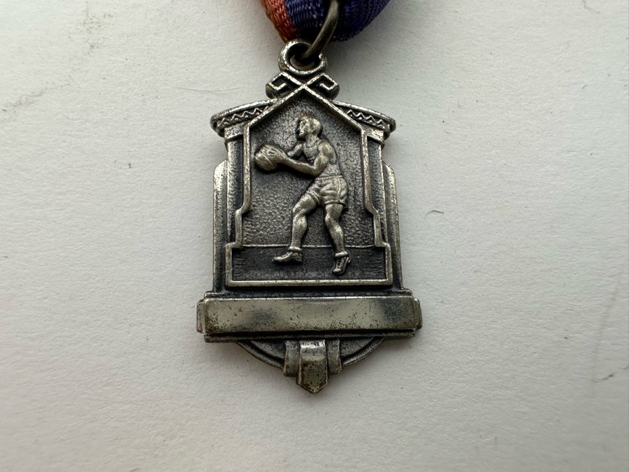 Various Medals And Pendants Including (2) Gold Filled Basketball Pendants, (1) Sterling Silver Basketball Pendant, Sterling Basketball Medal, U.S. Grant Hotel Token - See Photos [Photo 12]