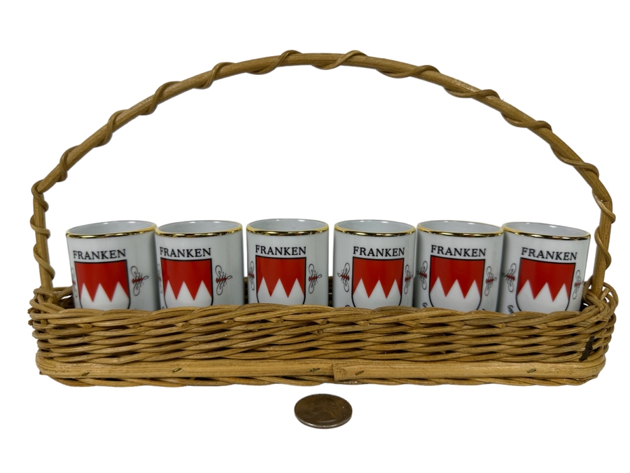 Franken Shot Glasses With Wicker Carrier [Photo 2]