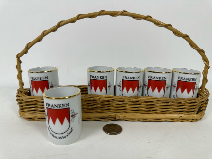Franken Shot Glasses With Wicker Carrier [Photo 5]