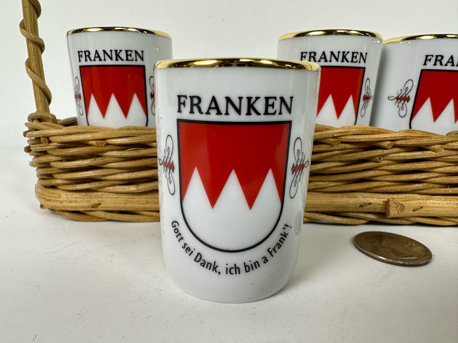 Franken Shot Glasses With Wicker Carrier [Photo 6]