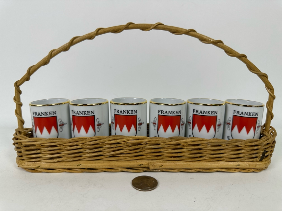Franken Shot Glasses With Wicker Carrier [Photo 3]