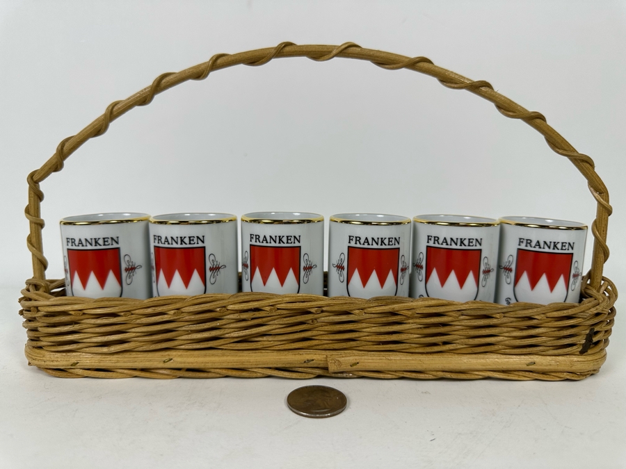 Franken Shot Glasses With Wicker Carrier [Photo 4]