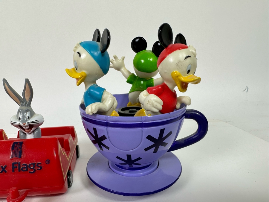 Disney Teacup Figurine And Six Flags Looney Tunes Roller Coaster [Photo 8]