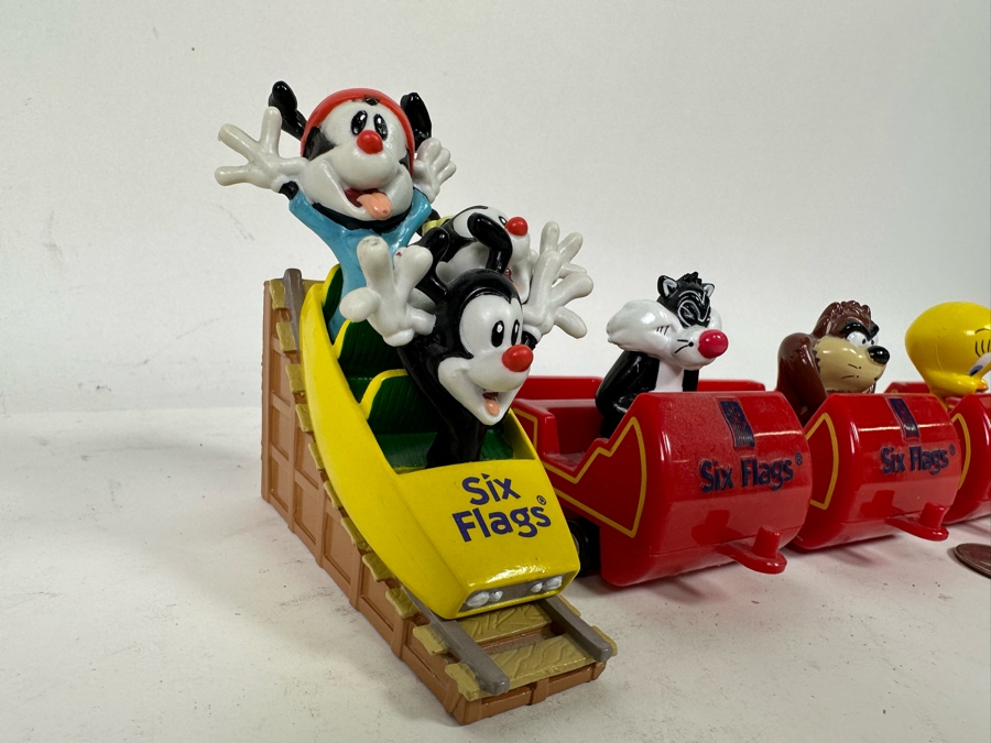 Disney Teacup Figurine And Six Flags Looney Tunes Roller Coaster [Photo 4]