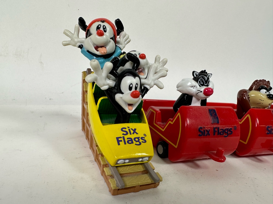 Disney Teacup Figurine And Six Flags Looney Tunes Roller Coaster [Photo 3]