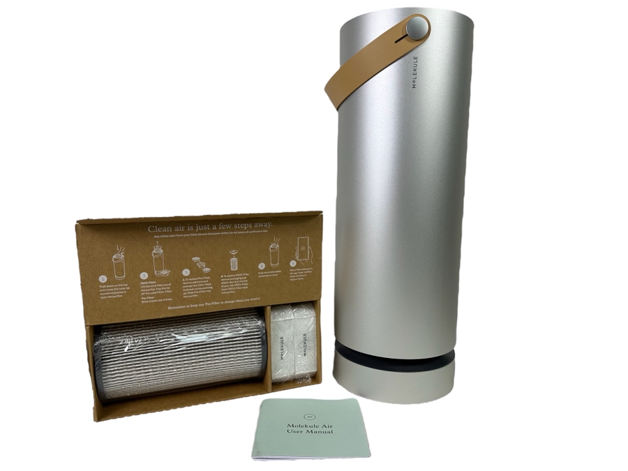 Molekule Air Purifier MH1-CCC With New Replacement Filter Retails $1,000+