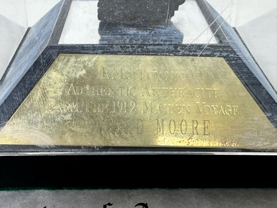 Authentic Anthracite From The 1912 Maiden Voyage Of RMS Titanic With Cert [Photo 6]
