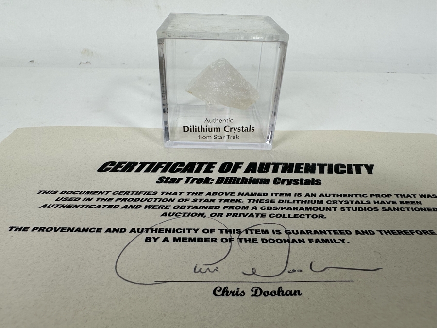Authentic Dilithium Crytals Movie Prop From Star Trek With Cert [Photo 3]
