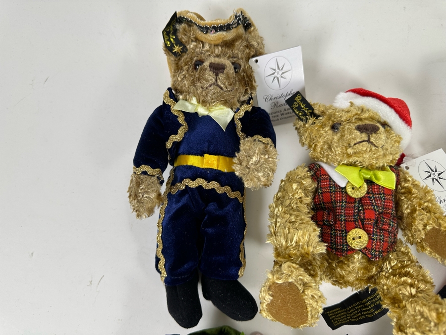 Collection Of Nine Christopher Radko Teddies Around The World Plush Ornaments With Original Tags [Photo 4]