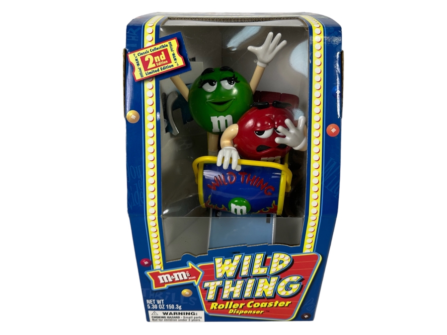 Limited Edition M&M's Wild Thing Roller Coaster Dispenser New In Box 12H