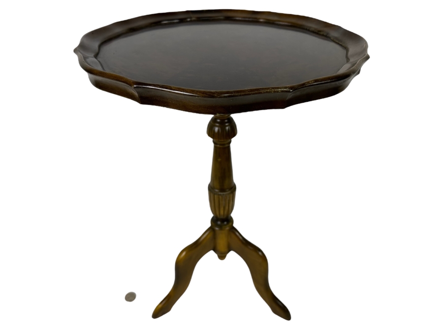 Antique Small Wooden Tripod Table 14W X 20H