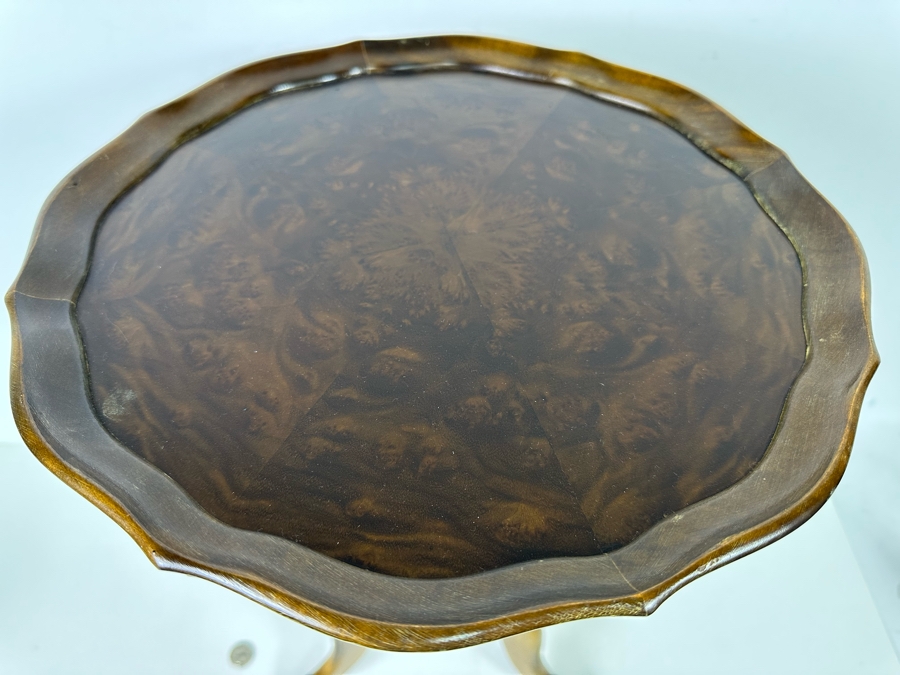 Antique Small Wooden Tripod Table 14W X 20H [Photo 6]