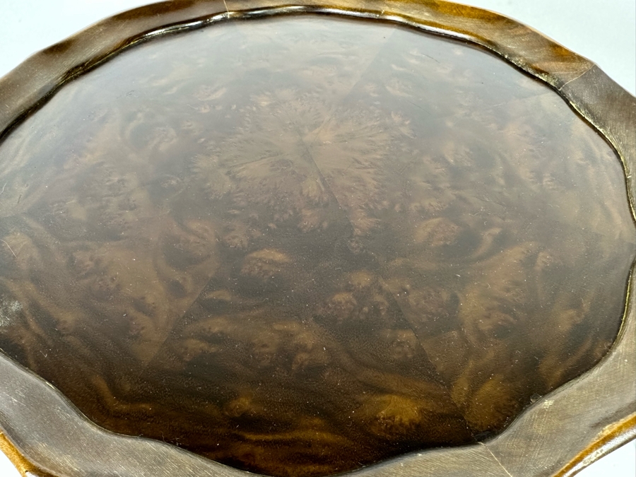 Antique Small Wooden Tripod Table 14W X 20H [Photo 7]